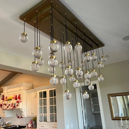 Pearl Linear Glass Chandelier