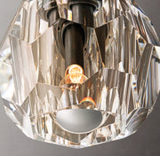 Boule De Smoke Cristal Glass Flushmount