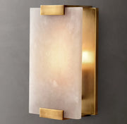 Hand-Carveds Alabaster Sconce H11