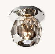 Boule De Smoke Cristal Glass Flushmount