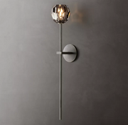Boule De Crystal Ball Clear/Smoke Wall Sconce H9