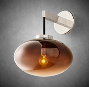 Cabrette Clear/Amber Glass Wall Sconce