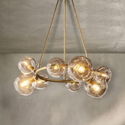 Bubble Clear Glass Round Chandelier 36