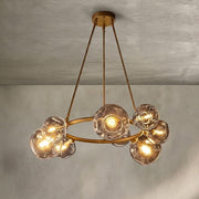 Bubble Clear Glass Round Chandelier 36