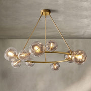Bubble Clear Glass Round Chandelier 36