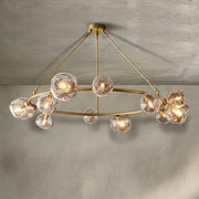 Bubble Clear Glass Round Chandelier 36
