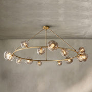 Bubble Clear Glass Round Chandelier 36