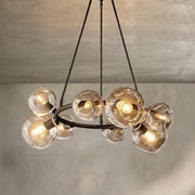 Bubble Clear Glass Round Chandelier 36