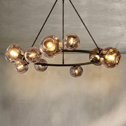 Bubble Clear Glass Round Chandelier 36