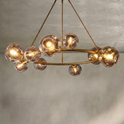 Bubble Clear Glass Round Chandelier 36