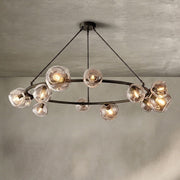 Bubble Clear Glass Round Chandelier 36