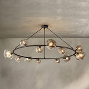 Bubble Clear Glass Round Chandelier 36