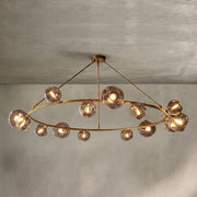 Bubble Clear Glass Round Chandelier 36