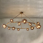 Bubble Clear Glass Round Chandelier 36