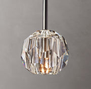 Boule DeClear Cristal  Glass Rod Pendant