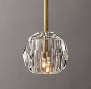 Boule DeClear Cristal  Glass Rod Pendant