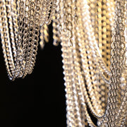 Alana Aluminum Chain Tassel Long Branch Chandelier Light  35