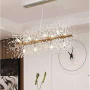 Glenn Modern Golden Crystal Long chandelier Diameter 28 Inch 35 Inch