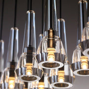 Aaron Modern Cone Crystal Pendant Chandelier Light