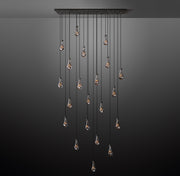 Rain Linear Modern Dining Room Chandelier Light 72