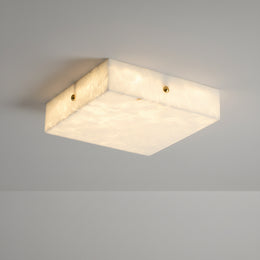 Alabaster Square Flushmount Ceiling Light