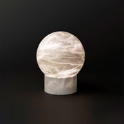 Wenny Round Alabaster Table Lamp