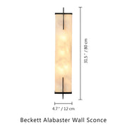 Beckett Alabaster Wall Sconce