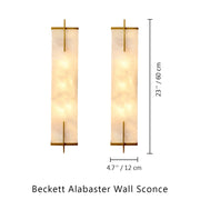 Beckett Alabaster Wall Sconce