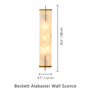 Beckett Alabaster Wall Sconce