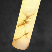 Jade Modern Brass Alabaster Pendant Light