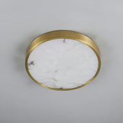 Column Alabaster Round Ceiling Lamp