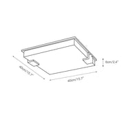 Square Alabaster Ceiling Lamp