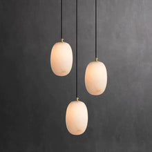 Load image into Gallery viewer, Max Alabaster Pendant Lamp, Kitchen Island Mini Lamp