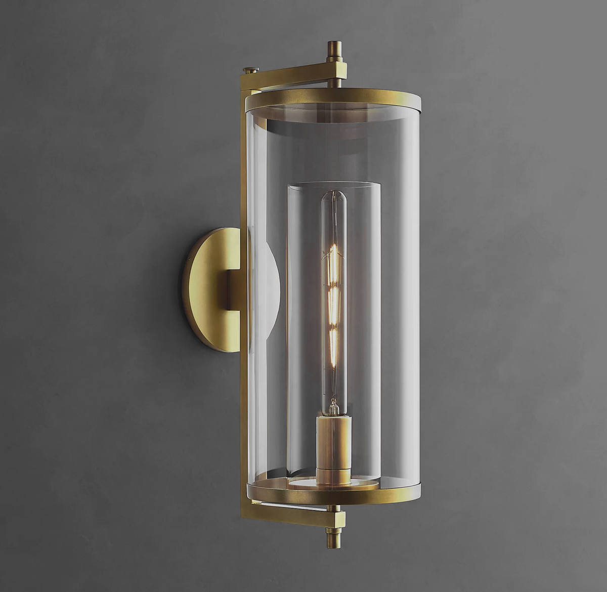 Devaux Grand Round Sconce Modern Stairwell Wall Sconce – Ulamps