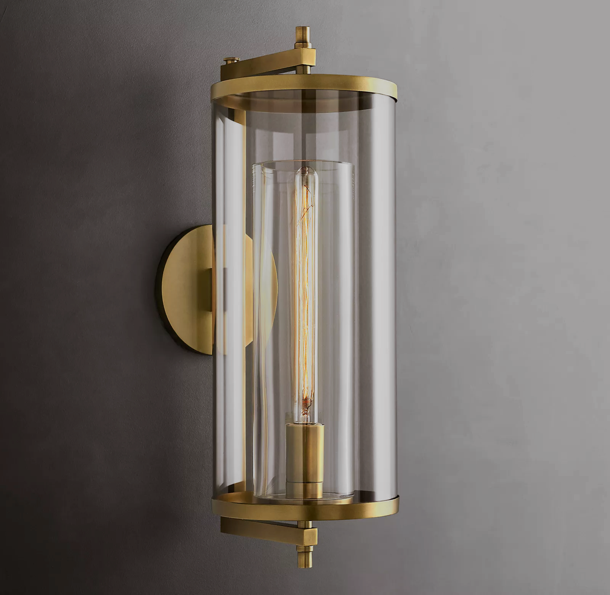 Devaux Grand Round Sconce Modern Stairwell Wall Sconce – Ulamps