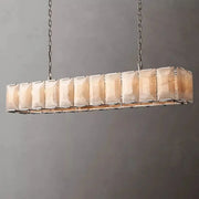 Harlowe Calcite Rectangular Chandelier 74
