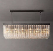 Caesar Glass Tube Linear Chandelier 72
