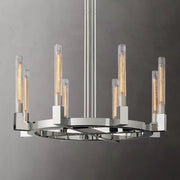 Cannele Linear Candlestick Round Chandelier Light 36