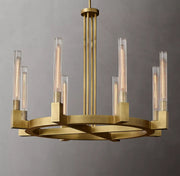 Cannele Linear Candlestick Round Chandelier Light 36