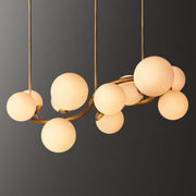 Marley Curve Globe Chandelier, Modern Creative Dinning Lamp