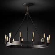 Filament Vintage Round chandelier 38