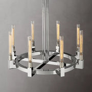 Cannele Linear Candlestick Round Chandelier Light 36