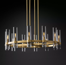 Load image into Gallery viewer, Ravelle Round Chandeliers 36&quot; Modern Chandelier Light