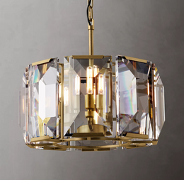 Harlowe Crystal Round Chandelier Light 19