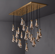 Rain Linear Modern Dining Room Chandelier Light 72