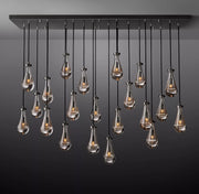 Rain Linear Modern Dining Room Chandelier Light 72