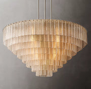 Sirene Clear/Smoke Glass Round Chandelier 52