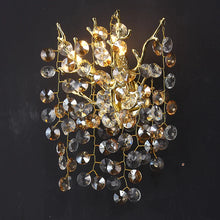 Load image into Gallery viewer, North Modern Crystal Gold Wall Sconces