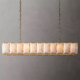 Harlowe Calcite Rectangular Chandelier 74