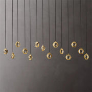 Éclatant Planet Linear Chandelier, Modern lights decoration